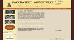 Desktop Screenshot of packbasketadventures.com