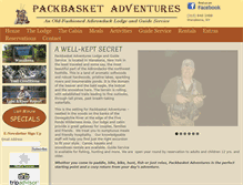 Tablet Screenshot of packbasketadventures.com